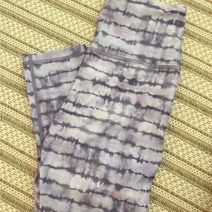 lululemon athletica Tie-Dye Capris in Purple and Gray